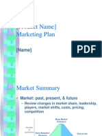 Marketing Plan Summary for Product Name