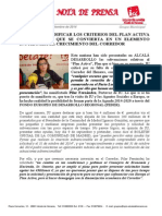 El PP Debe Modificar Los Criterios Del Plan Activa Si No Quiere Que Se Convierta en Un Elemento Inutil Para El Crecimiento Del Corredor