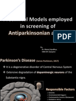 Screening of Anti Parkinson's Disease Agents