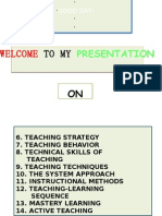 Strategies of Teaching