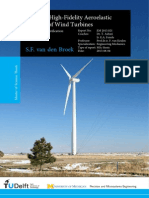 Towards High Fidelity Aeroelastic Analysis of Wind Turbine Blades