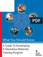 Guide To Developing A Hazardous Materials Training Program