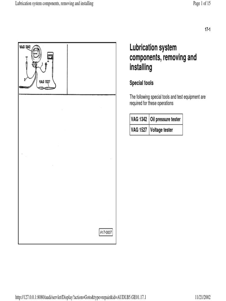 Audi Lubrication System Guide | PDF | Motor Oil | Valve