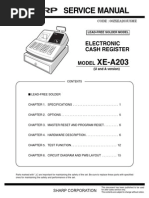 Sharp XE-A203 Elsctronic Cash Register SM