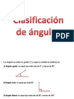 Clasificacion de Angulos