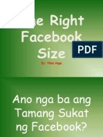 The Right Facebook Size