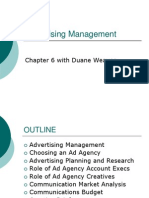 Advertising Management: Chapter 6 With Duane Weaver