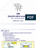 OPL One Point Lesson