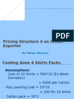 Pricing Structure 4 An Indian Exporter