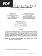 Download Information Technology at Cirque Du Soleil_ Looking Back Moving by Sourav Das SN239055732 doc pdf