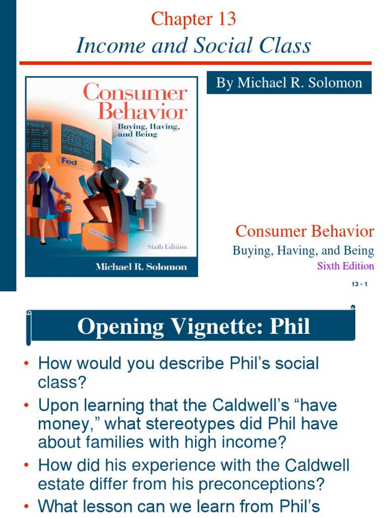 Income and Social Class: Consumer Behavior | PDF | Social ...