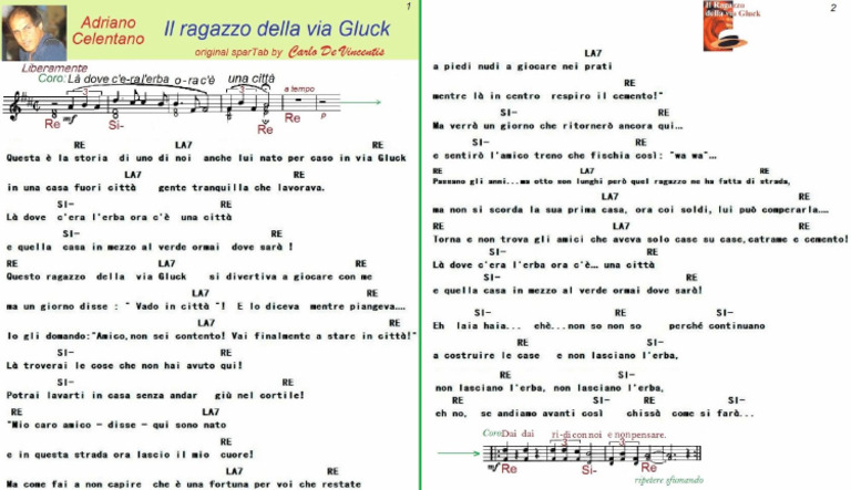 Il Ragazzo Della Via Gluck Deutsch
