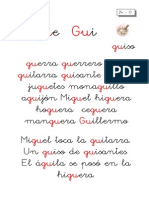 Metodo de Lectoescritura Letra Gue Gui