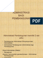 Materi Administrasi Bagi Pembangunan