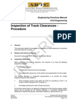 ARTC - RAP5135 - Inspection of Track Clearances - Procedure