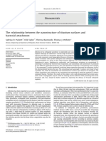 The Relationship Between the Nanostructure of Titanium Surfaces And