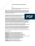 Carta de Lideres Evangelicos La La Cisis Estadounidense