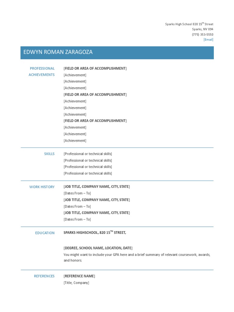 Edwyn Roman Zaragoza Resume Summary | PDF | Career & Growth | Business