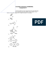Organometallic Chemistry (CHEM4680) Assignment 3