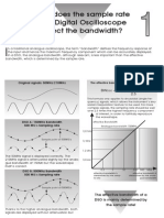 How Does the Sample Rate of a DSO Affect Bandwidth