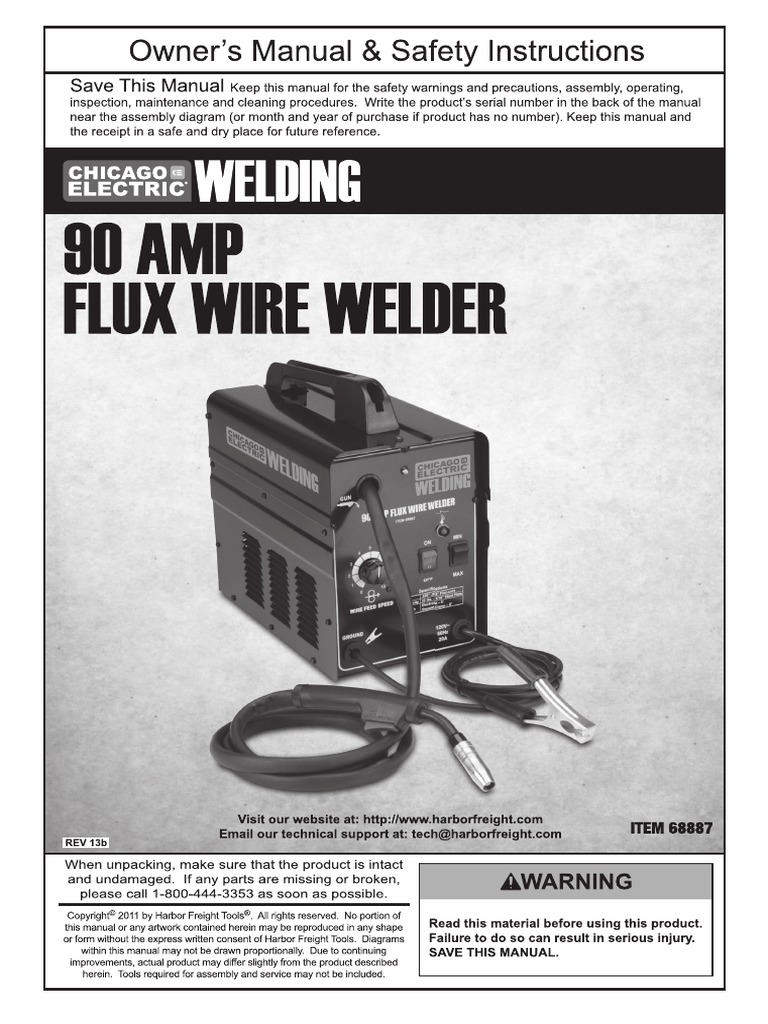HARBOR FREIGHT 90 AMP FLUX WIRE WELDER Welding Electrical Connector