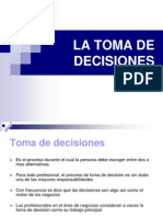 La Toma de Decisiones