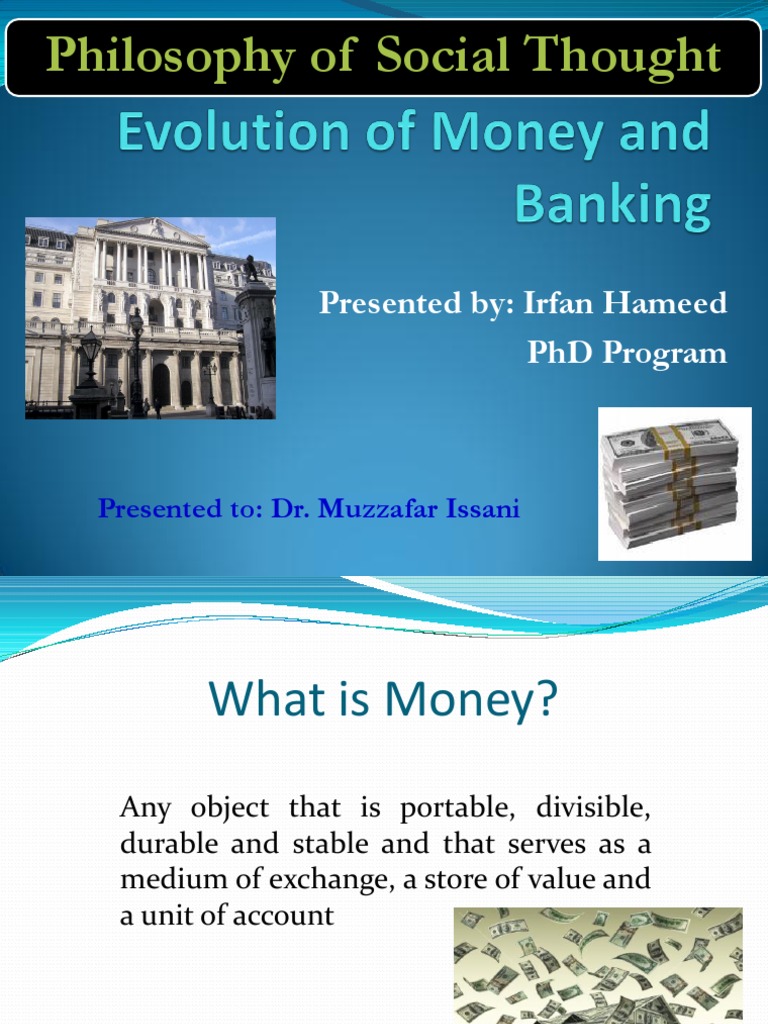 Evolution of Money and Banking PDF Medium Of Exchange Money