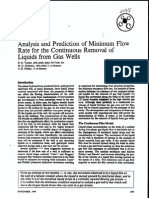 SPE 2198 Analysis and Prediction of Minimum Flow Rate For The Continuous Removal of Liquids From Gas Wells