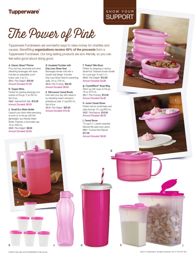 Power of Pink Tupperware | PDF | Cooking, Food & Wine