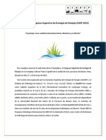Primera Circular - V Jornadas y II Congreso Argentino de Ecología de Paisajes PDF
