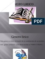 Tarea Del Genero Lirico