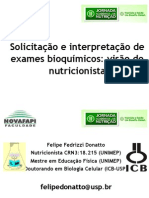 Exames Laboratoriais Pelo Nutricionista Felipe Fedrizzi
