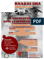 Cartel - III - Jornadas Antropologia Ante La Incertidumbre Ima