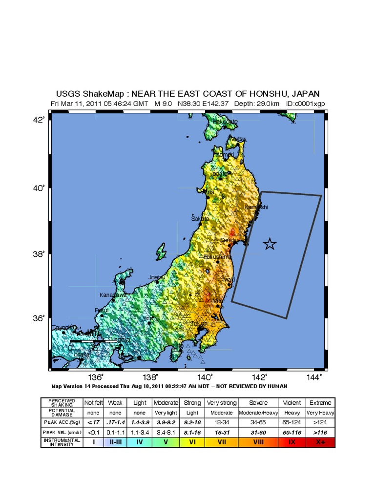 Japan Earthquake ShakeMap Analysis | PDF | Teaching Methods & Materials ...