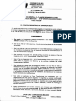Acuerdo 004 Modificacion Del PDM GRANADA 2012-2015