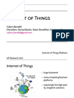 Internet of Things: Calem Bendell (Hyvedev, Sensorstacks, Solar Decathlon, Equipmind)