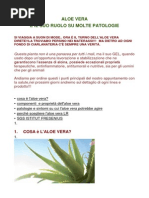 ALOE VERA e proprietà su varie patologie