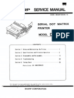 Sharp Serial Dot Matrix Printer DP-730 Parts & Service