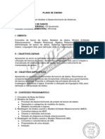 Ementa Banco de Dados PDF