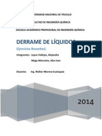 Ejercicios Sobre Derrame de Liquidos