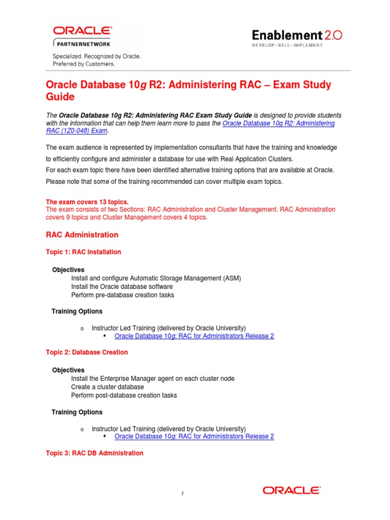 Db10g Rac Exam Study Guide 320804 Digital & Social Media Digital