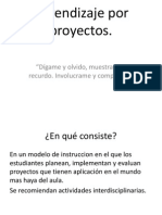 Aprendizaje Por Proyectos