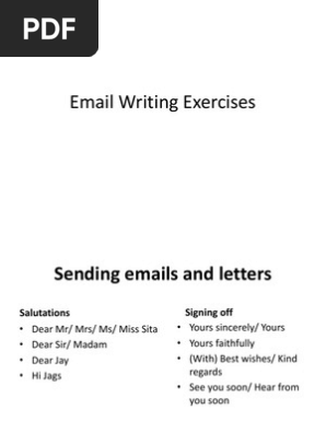 email writing exercises pdf email violence
