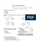 Prueba La Materia y Sus Cambios de Estados