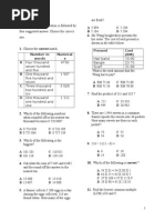 Maths Form 1 Final Exam Paper 2