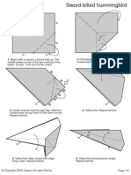 Begin With A Square, Colored Side Up. The 2. Fold Along The Diagonal and Inside