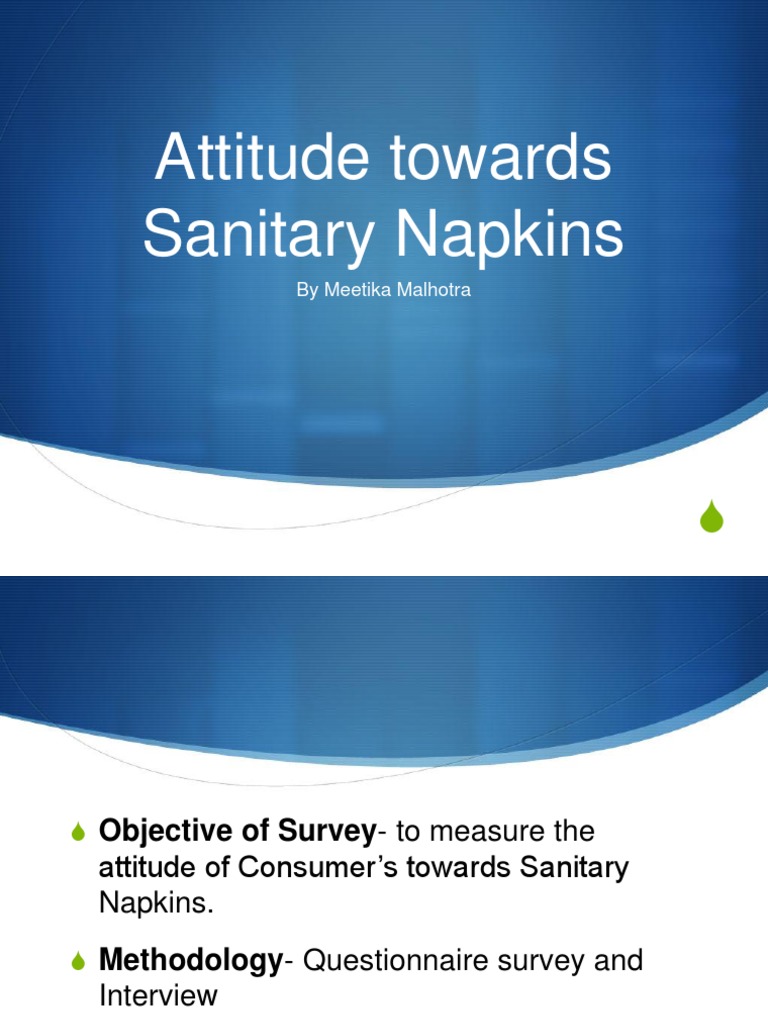 Attitude On Sanitary Napkins PDF Survey Methodology Brand