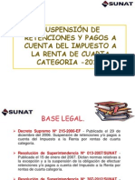 Suspension de Retenciones Al 2013