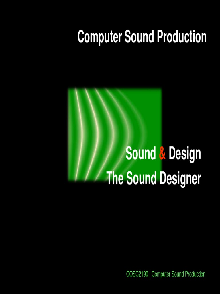 03 The Sound Designer PDF Sound Rhythm