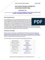 The Structure, Format, Content, and Style of A Journal-Style Scientific Paper